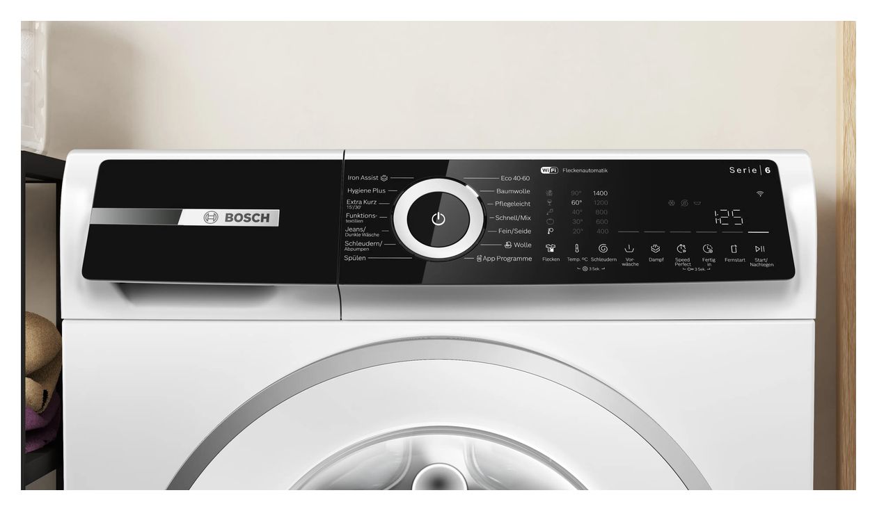 Serie 6 WGN244M91 9 kg Frontlader Waschmaschine 1400 U/min aquaStop Funktion (Weiß) 