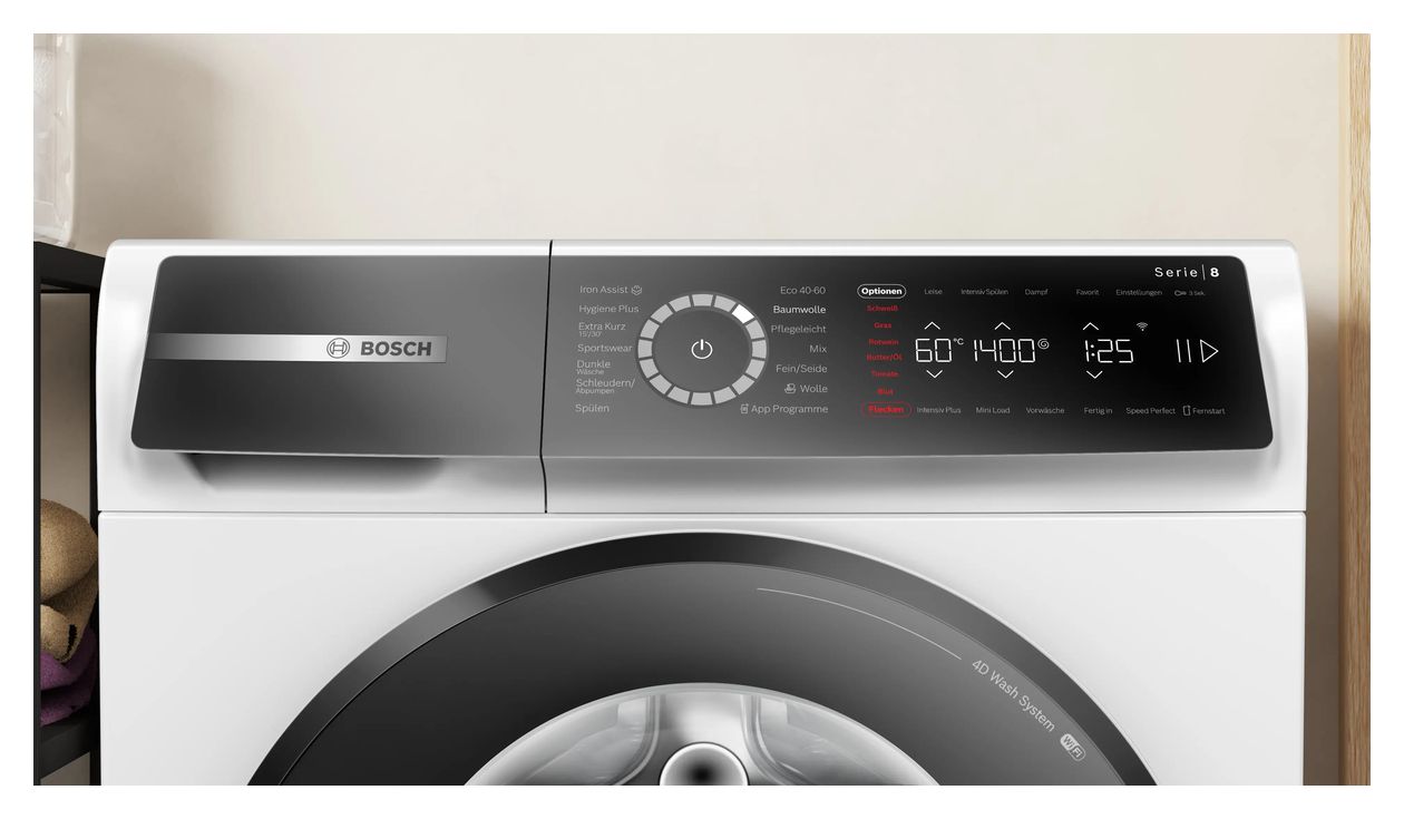 Serie 8 WGB244073 9 kg Frontlader Waschmaschine 1400 U/min aquaStop Funktion 