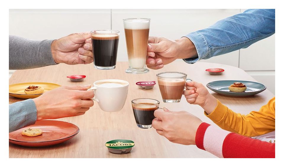 TAS102E Tassimo Happy friendly Kaffeekapsel Maschine  (Schwarz) 