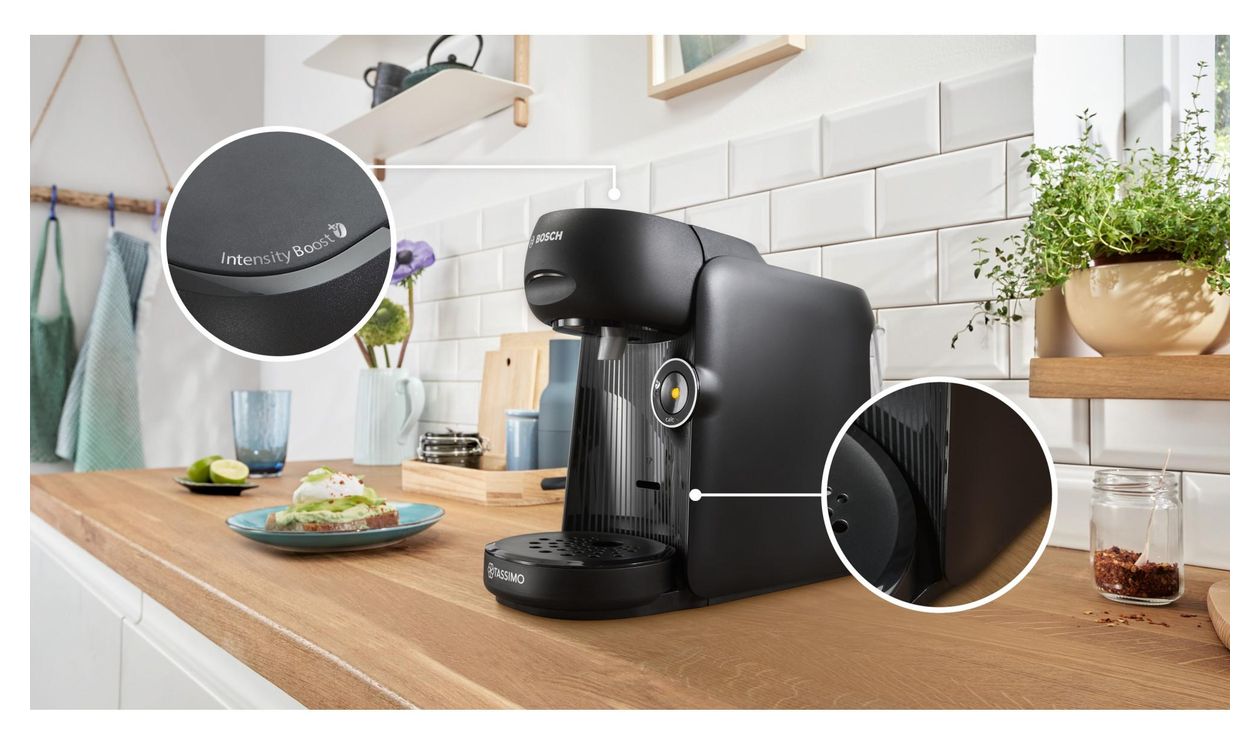 TAS162E Tassimo Finesse Kaffeekapsel Maschine  (Schwarz) 