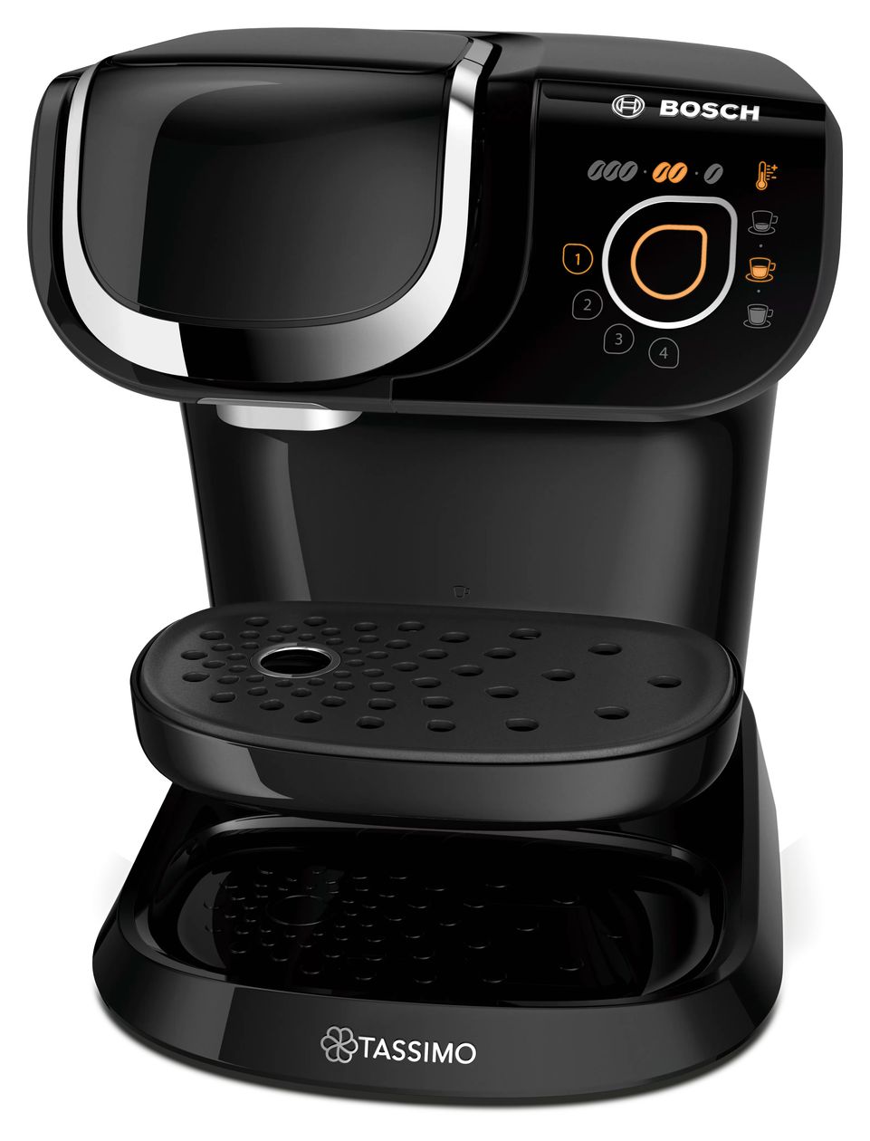 TAS6502 Tassimo My Way 2 Kaffeekapsel Maschine  (Schwarz, Chrom) 