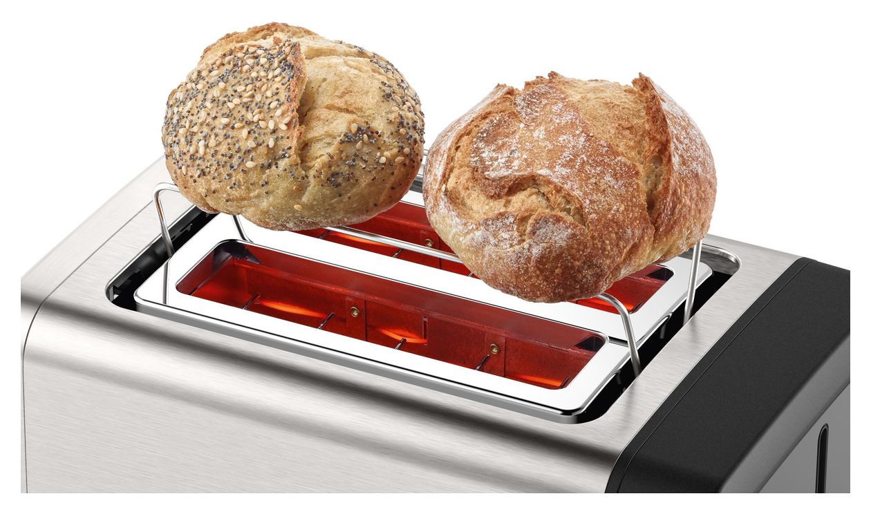 TAT4P420 DesignLine Toaster 970 W 2 Scheibe(n)  (Schwarz, Edelstahl) 