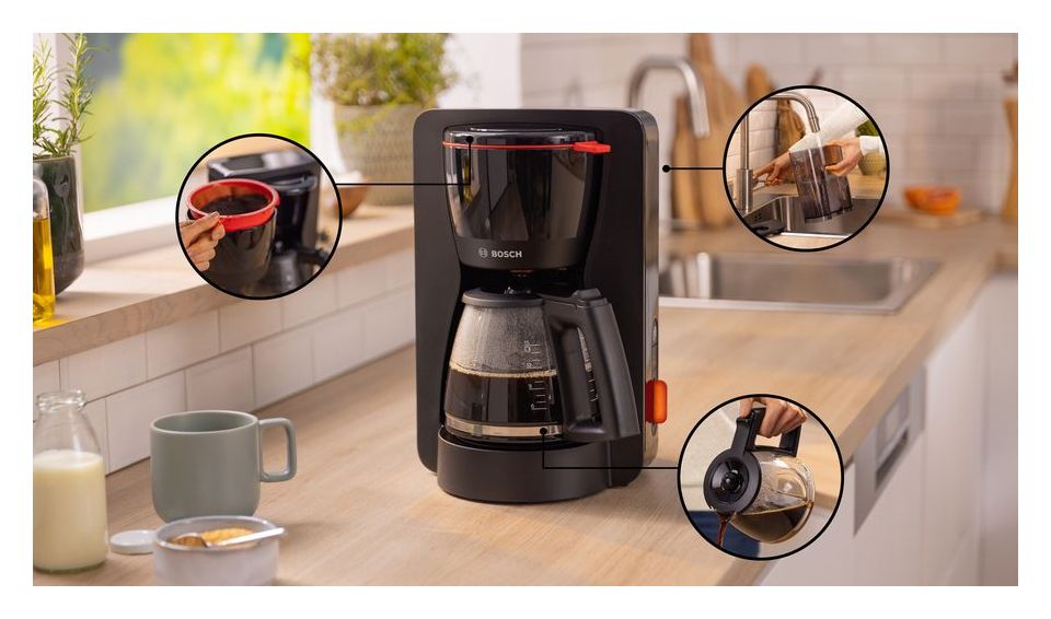 TKA3M133 MyMoment 15 Tassen Filterkaffeemaschine 1,4 l  (Schwarz) 