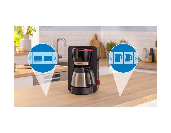 TKA6M273 MyMoment 12 Tassen Thermo Filterkaffeemaschine 1,1 l  (Schwarz) 