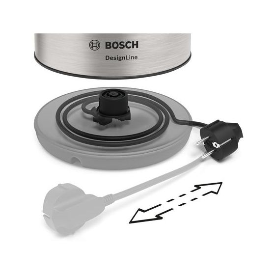 TWK3P420 DesignLine 1,7 l Wasserkocher 2400 W  (Schwarz, Edelstahl) 