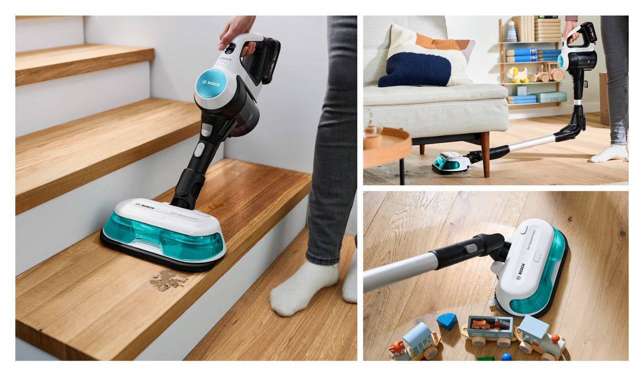 Unlimited 7 BKS71HYG3 ProHygienic Handstaubsauger Beutellos bis 40 min Laufzeit 18 V HEPA  (Schwarz, Weiß) 