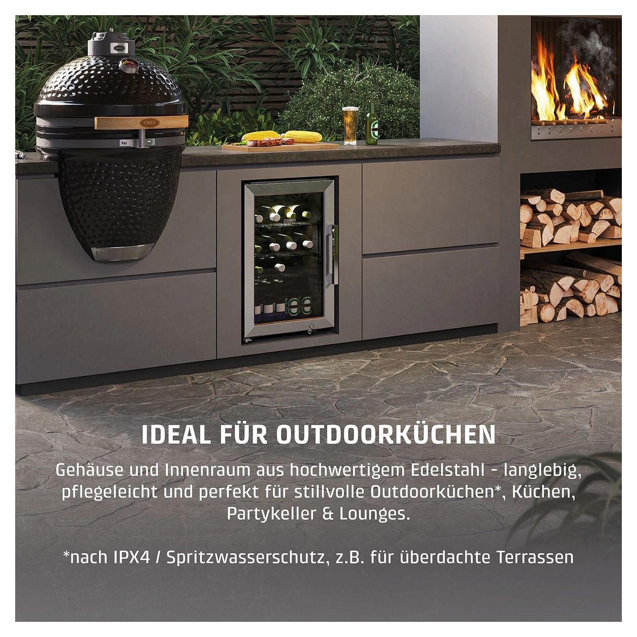BBQ Deluxe-L Smart Weinkühler Freistehend 