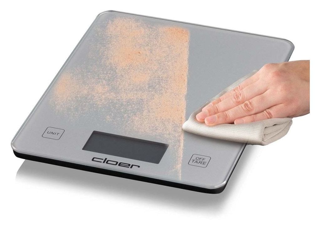 6878 Elektronische Küchenwaage bis 10 kg Genauigkeit 5 g  (Silber) 