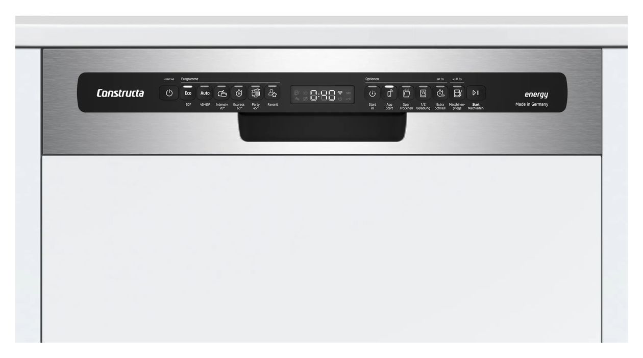 CG6IS01EBD 60 cm Geschirrspüler teilintegriert (ohne Front) Sehr leise 13 Maßgedecke aquaStop Funktion Wärmetauscher 