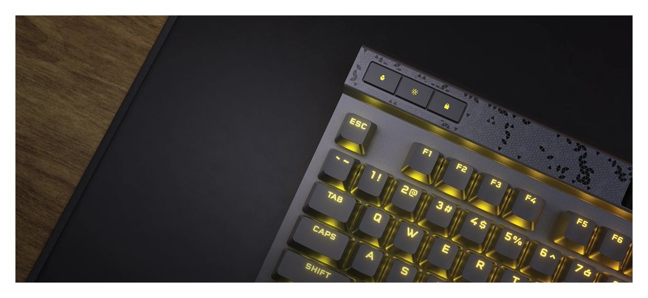 K70 Max RGB-LED Gaming Tastatur USB  (Schwarz) 