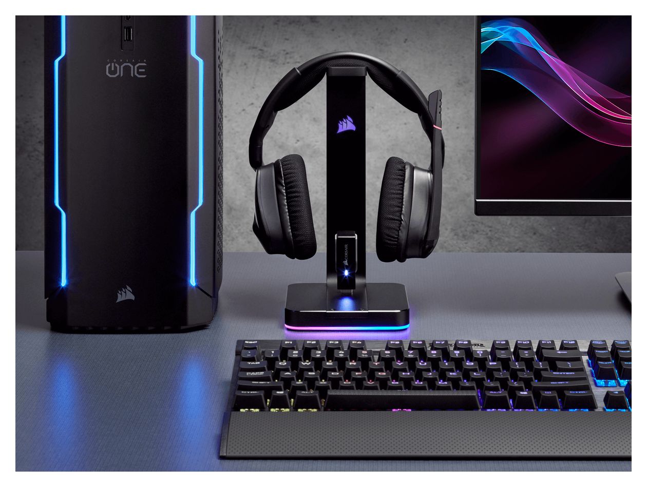 ST100 RGB Premium Headset-Ständer  (Schwarz) 