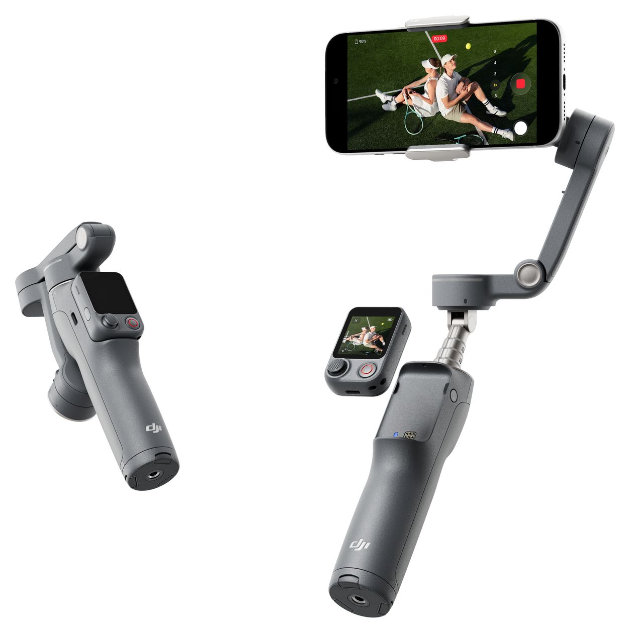 Osmo Mobile 8P Standard Combo Stativ Gimbal für Smartphone faltbar Bluetooth  (Schwarz) 