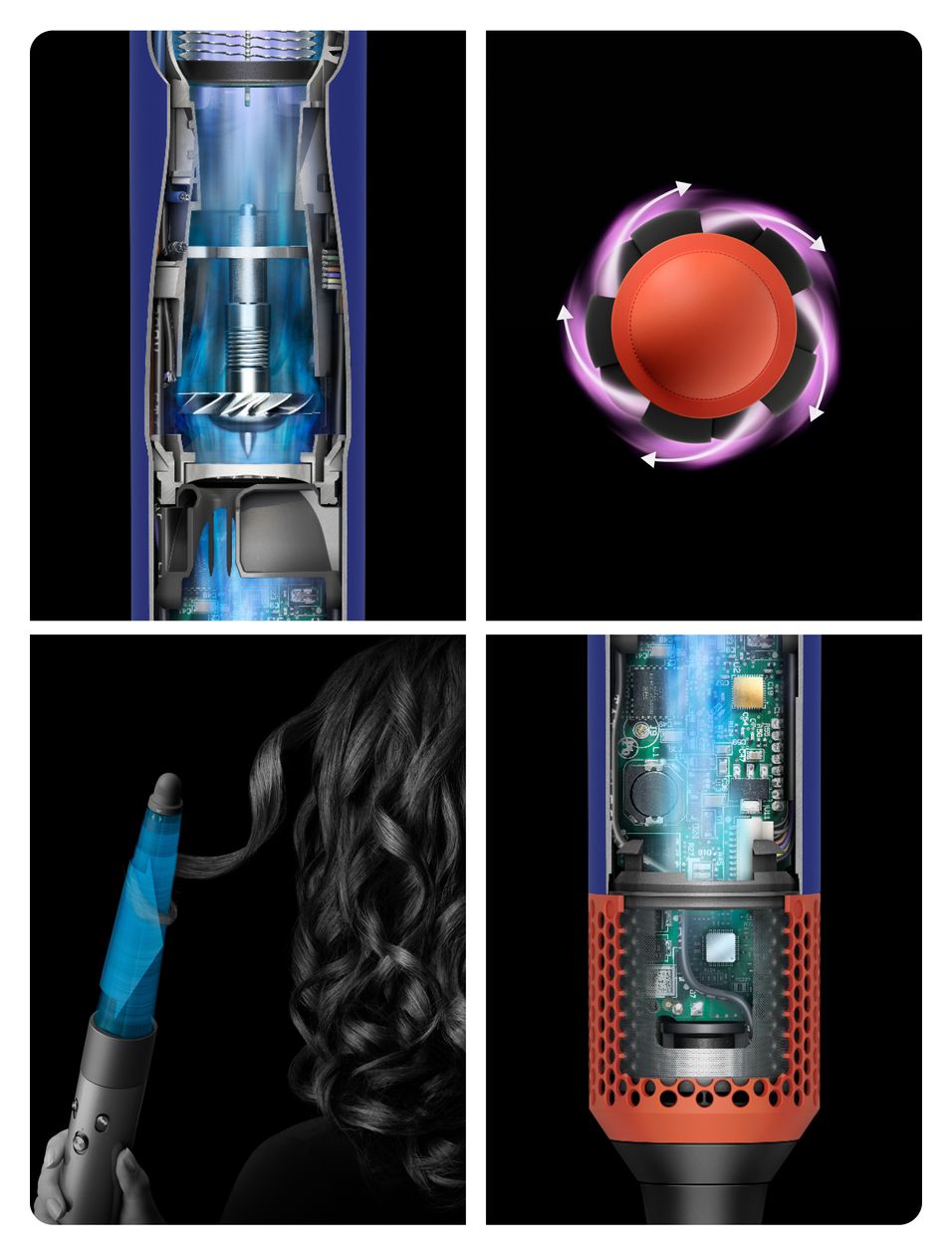 HS08 Airwrap I.D. Multistyler 1300 W (Schwarz, Blau, Grün, Orange) 