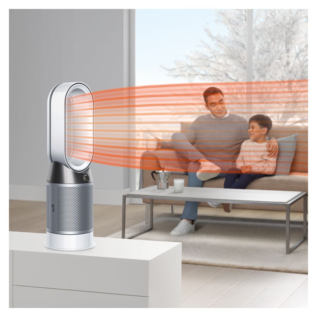 HP04 Pure Hot + Cool Turm-Luftreiniger  (Silber, Weiß) 