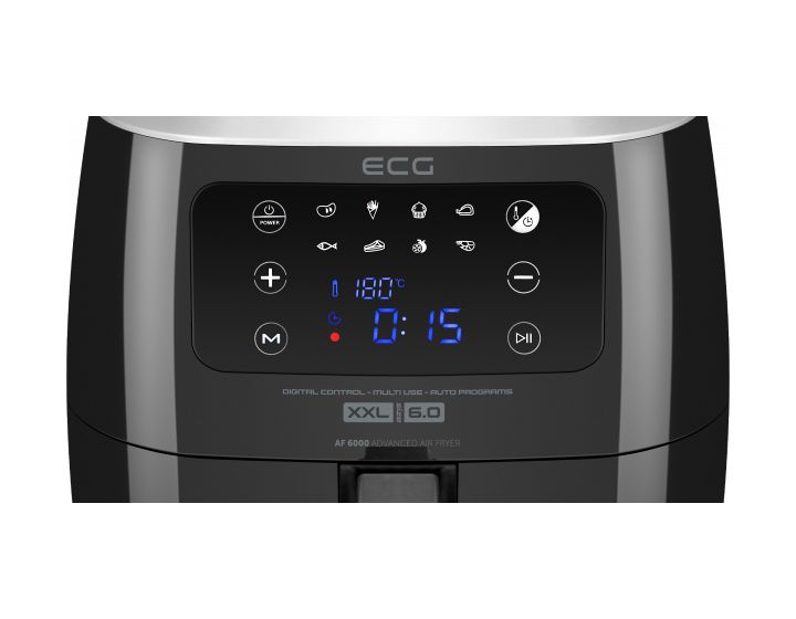 AF6000 Heißluftfritteuse 7 l 1500 W  (Schwarz) 