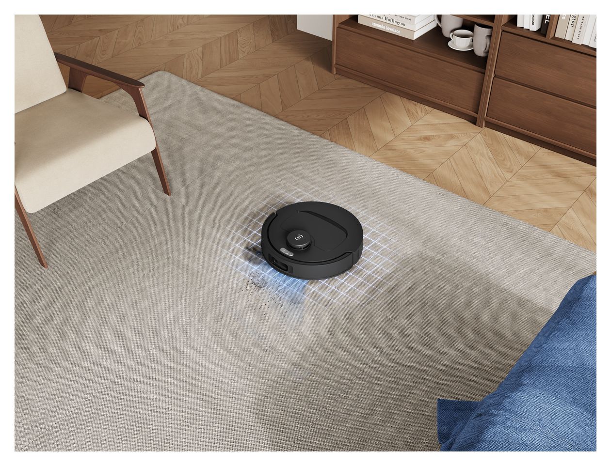 Deebot T30e Omni Saugroboter nass/trocken 200 min Akku 25000 Pascal Leistung  (Schwarz) 