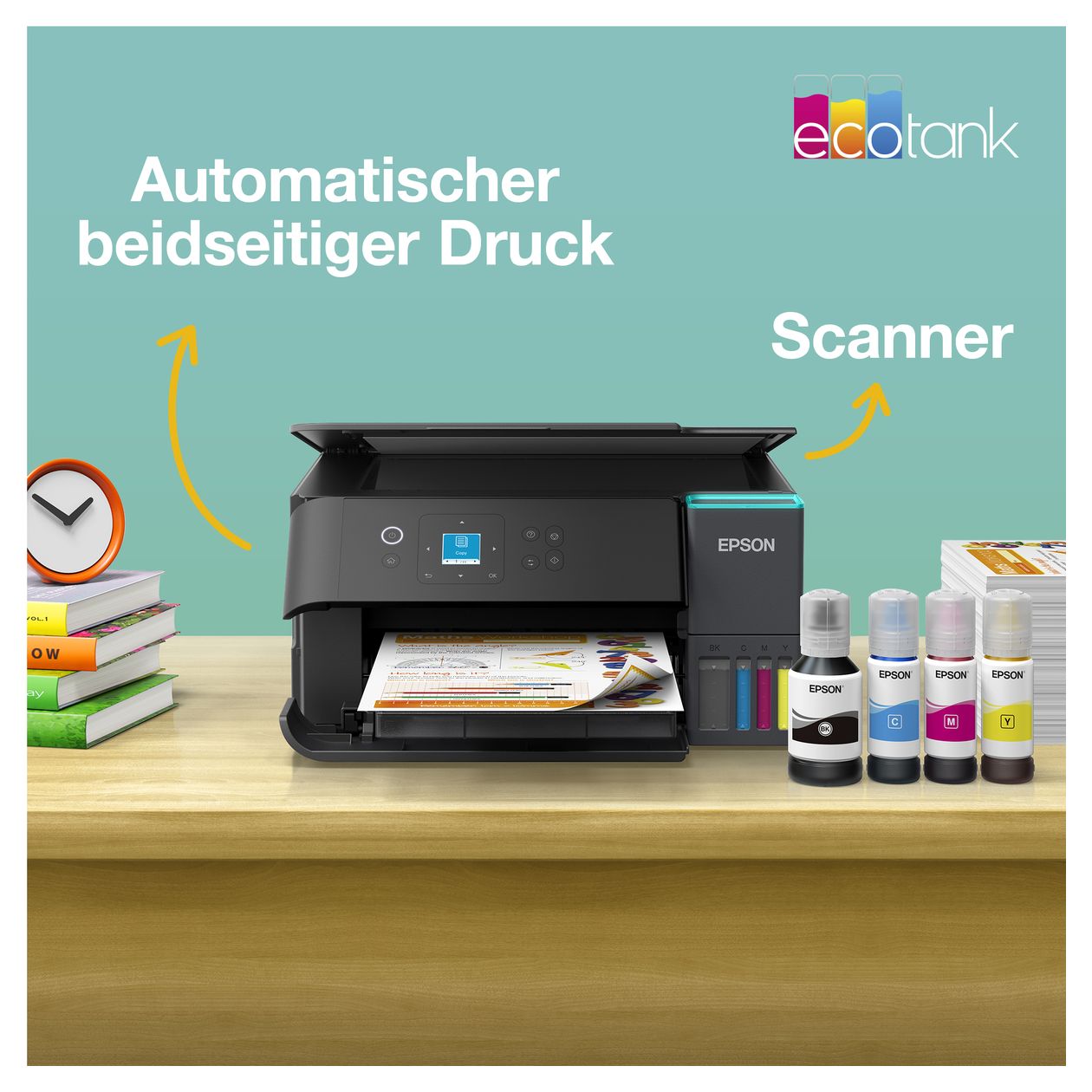 EcoTank ET-2851 All in One A4 Tintenstrahl Drucker 4800 x 1200 DPI 