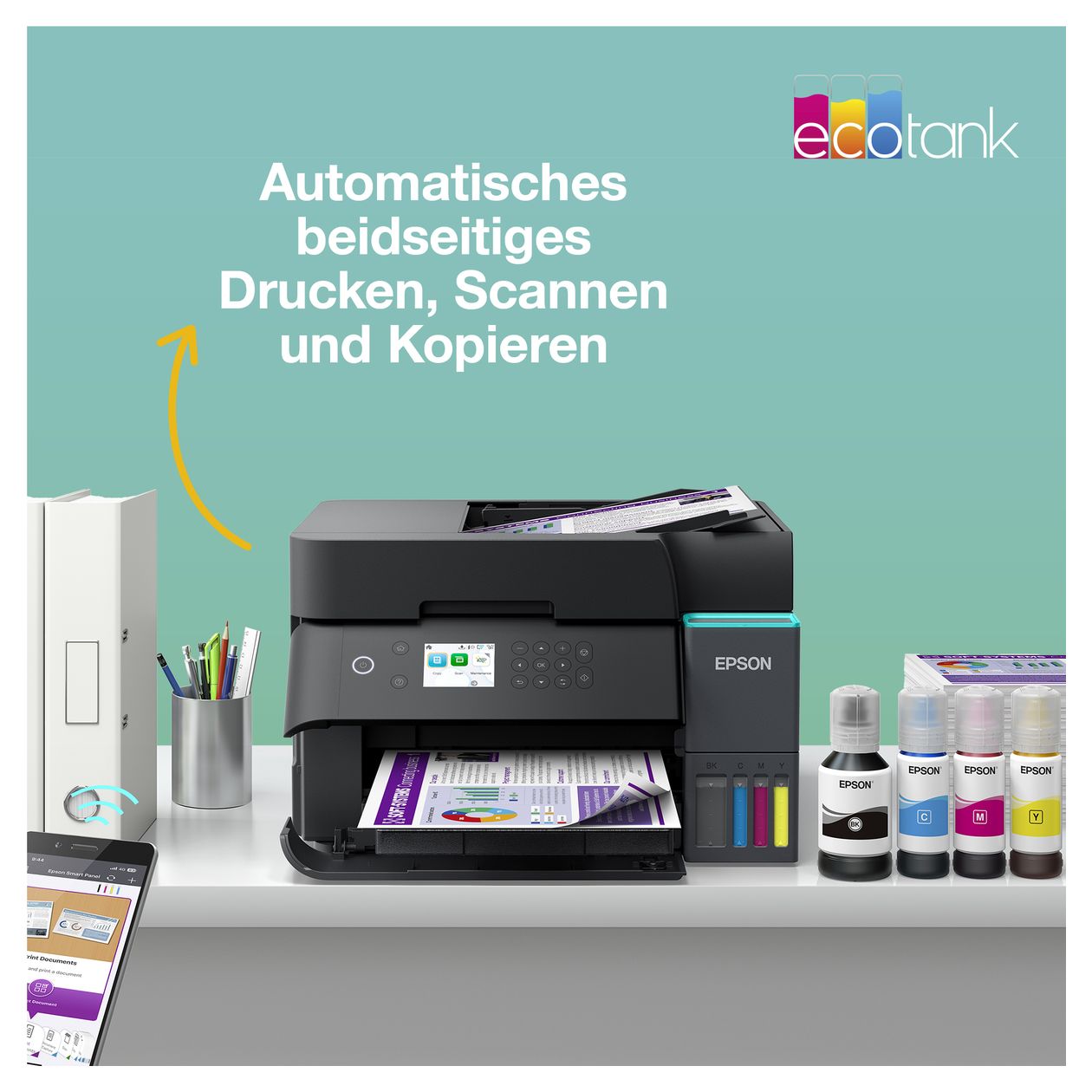 EcoTank ET-3950 All in One A4 Tintenstrahl Drucker 4800 x 1200 DPI 