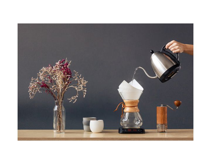 Artista Coffee Elektronische Küchenwaage bis 3 kg Genauigkeit 0,1 g  (Silber) 