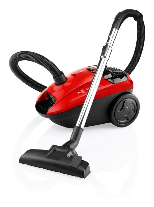 Diego Bodenstaubsauger mit Staubbeutel 800 W HEPA  (Rot) 