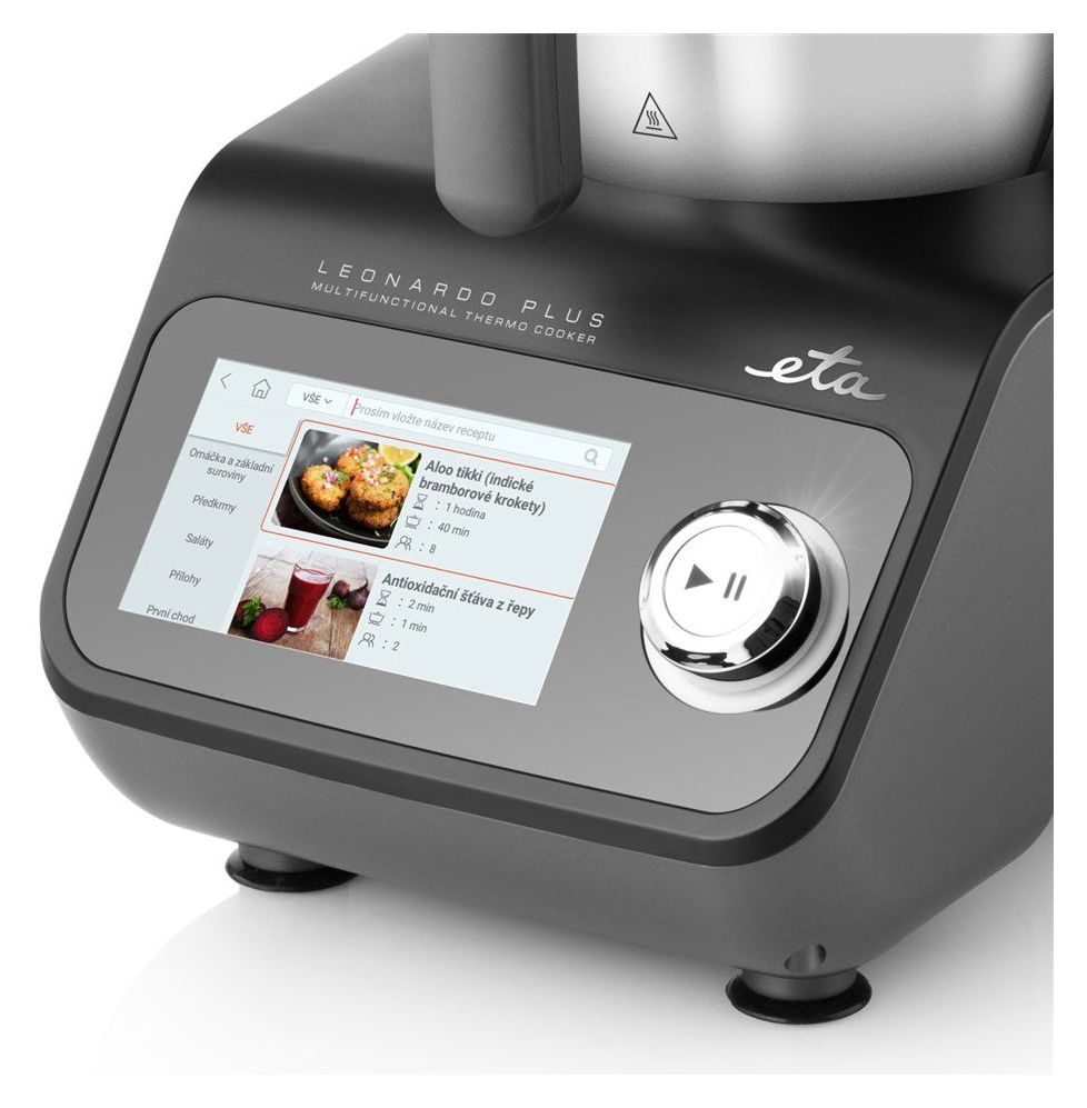 Leonardo Plus 600 W Küchenmaschine 3,5 l mit Waage  (Schwarz, Grau) 