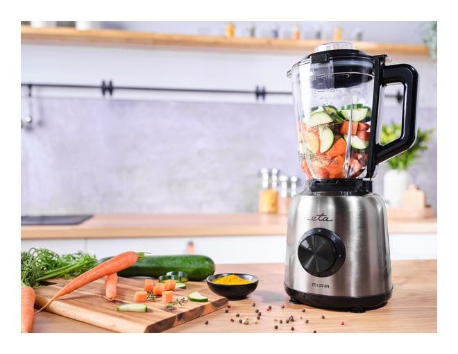 Mira 1,5 l Standmixer 3 Geschwindigkeiten 1200 W  (Schwarz) 