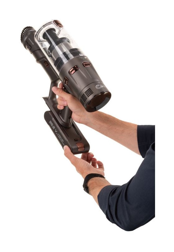 Terier Handstaubsauger Beutellos bis 80 min Laufzeit 25,2 V HEPA  (Braun) 