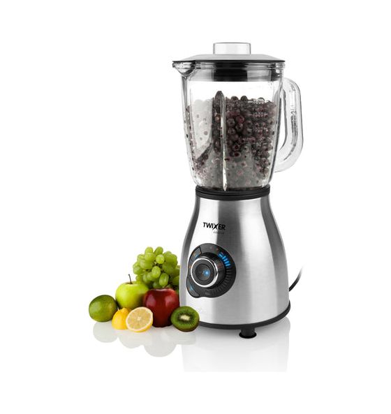Twixer 1,75 l Standmixer 1000 W  (Schwarz, Edelstahl) 