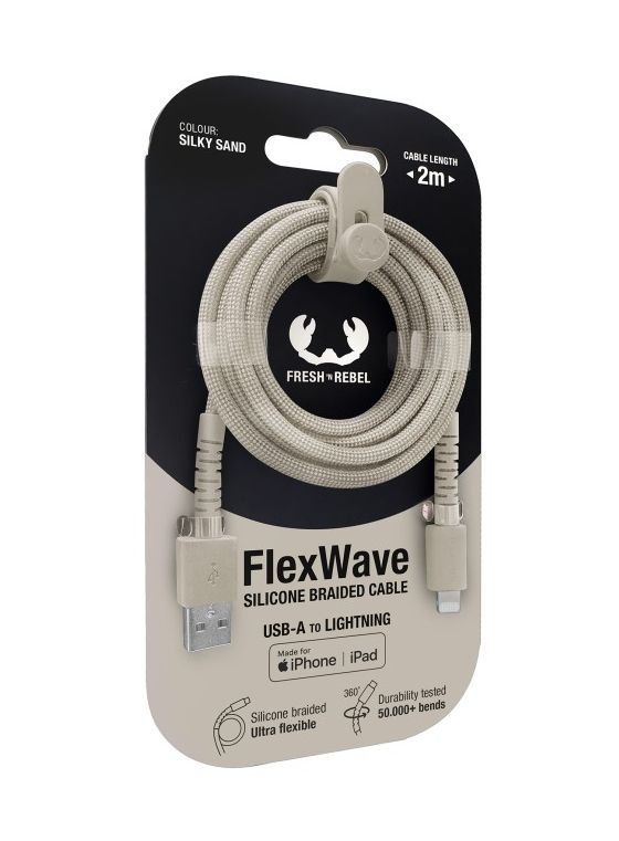 2ULC201SS Rundkabel Lightning auf USB A Männlich 2 m  (Beige) 