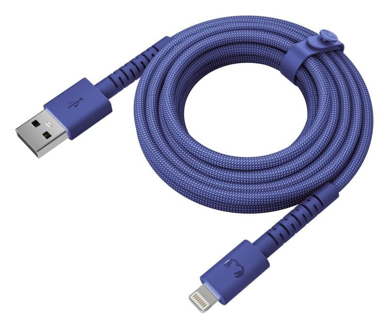 FlexWave Stecker Rundkabel Lightning auf USB A 2 m  (True Blue) 