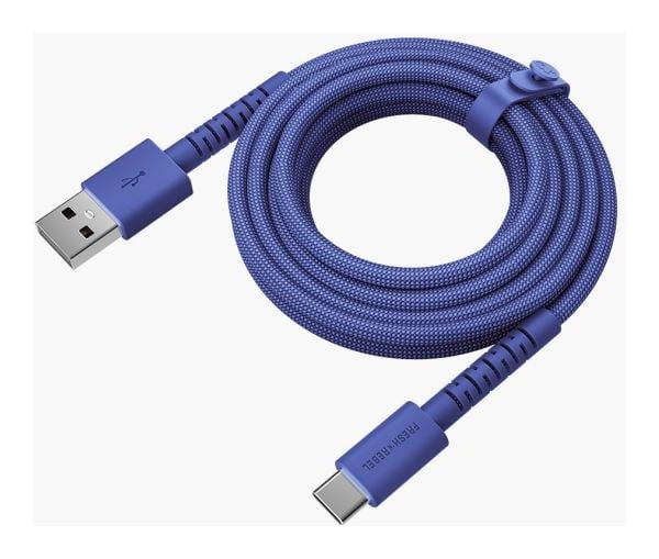 FlexWave Stecker Rundkabel USB A auf USB C bis 18 W 2 m  (True Blue) 