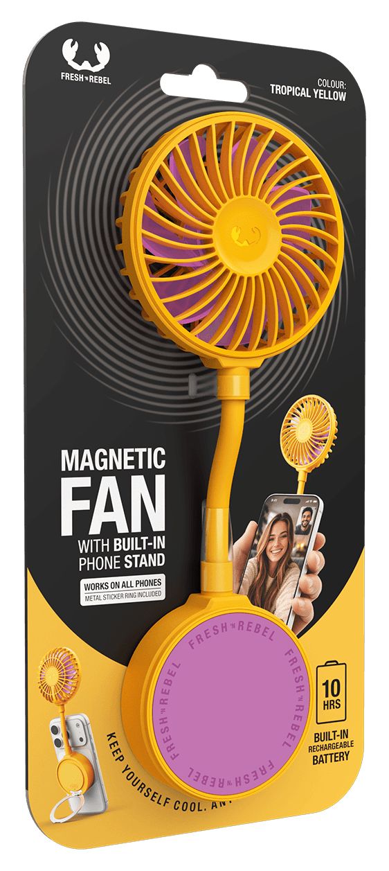 Magnetic Fan Handventilator  (Orange) 