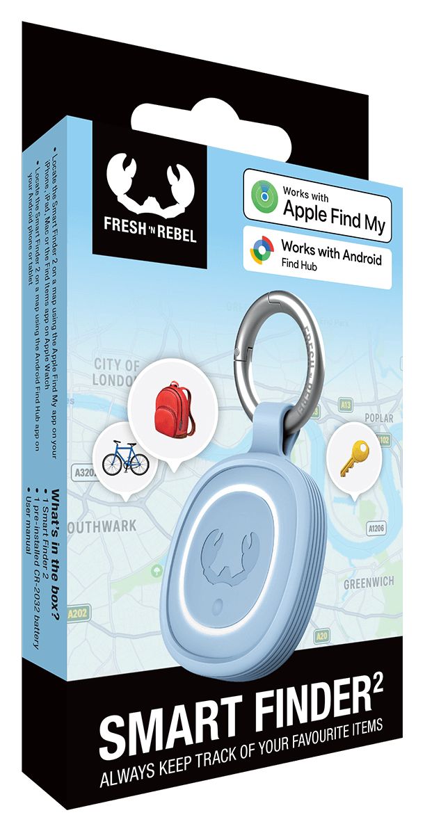 Smart Finder 2 Apple Find My, Google's Find Hub  (Blau) 