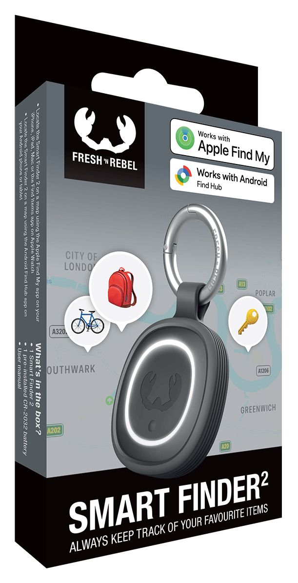 Smart Finder 2 Apple Find My, Google's Find Hub  (Grau) 