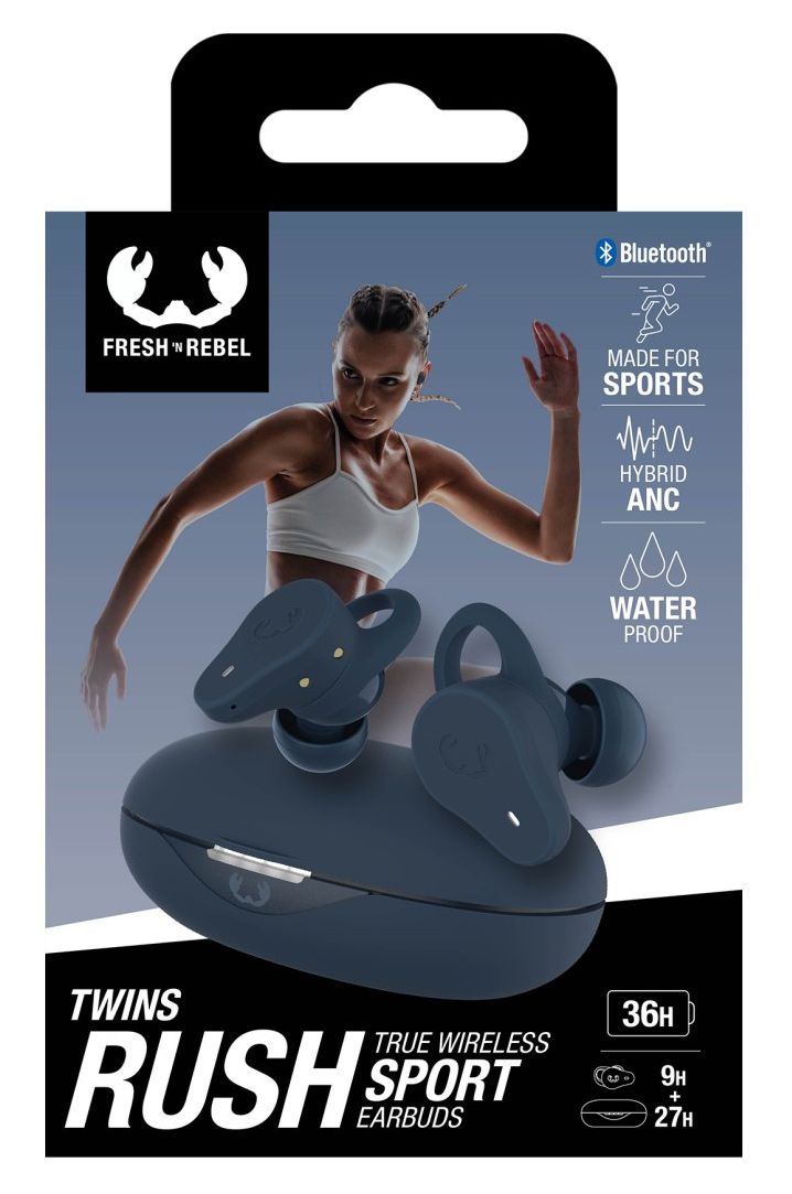 Twins Rush In-Ear Bluetooth Kopfhörer Kabellos TWS IP57  (Blau) 