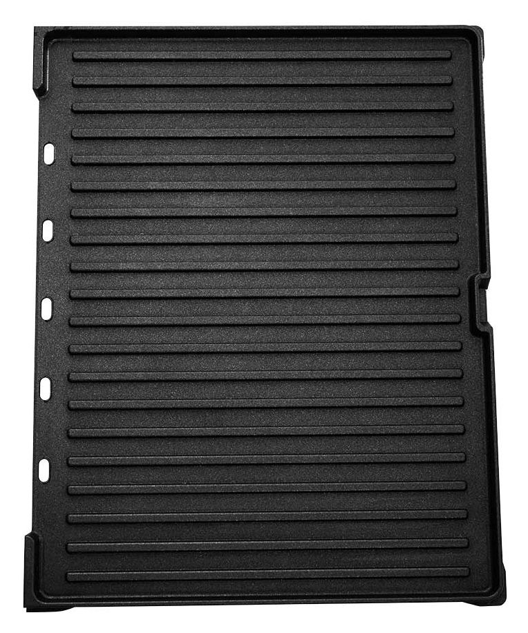 42524 Design Plancha & BBQ 2 Zone(n) 2000 W mit 420 x 280 mm Fläche  (Schwarz, Edelstahl) 
