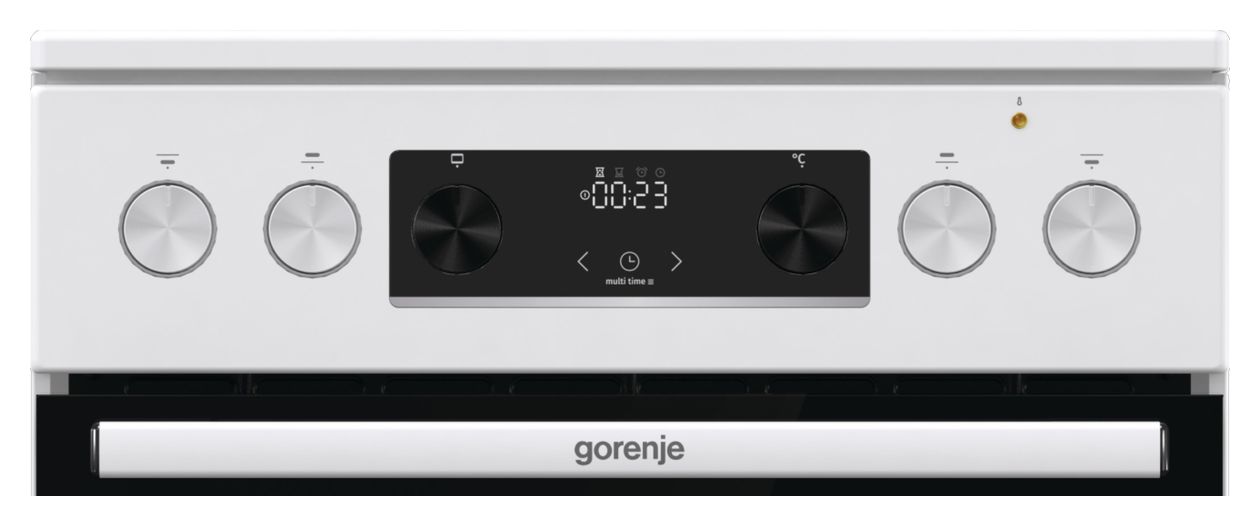 GECS5C60WPA Freistehender Herd Elektro groß AquaClean mit Glaskeramik Kochfeld 