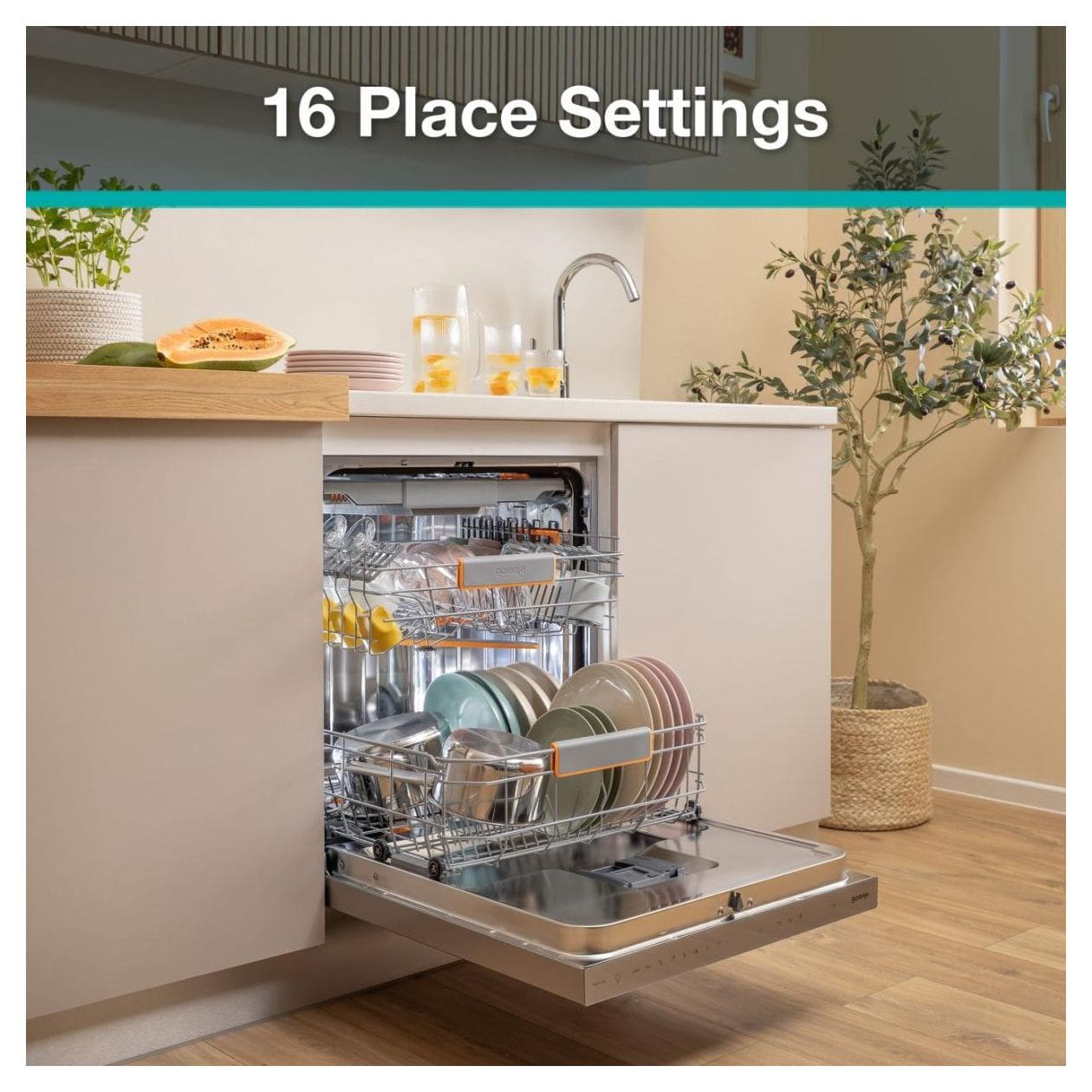 GU663A67X 60 cm Geschirrspüler unterbaufähig Sehr leise 16 Maßgedecke aquaStop Funktion Auto Open 