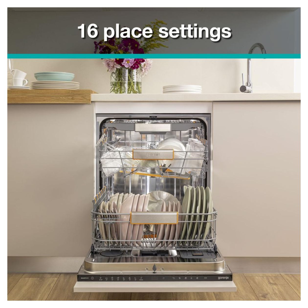 GV663A66 60 cm Geschirrspüler vollintegriert (ohne Front) Leise 16 Maßgedecke 