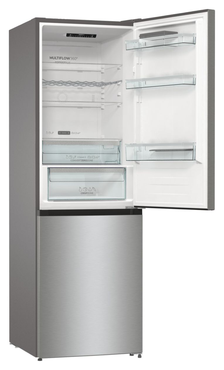 NRC619BSXL4 194 l / 106 l Kühl-Gefrierkombi freistehend 131,95 kWh Jahr  (Grau) 