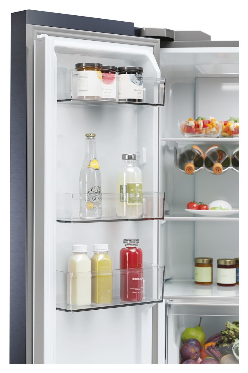 HCR5919ENMB Side-by-Side Kühl-/ Gefrierkombination 354 l / 174 l 329 kWh NoFrost 1900 mm x 908 mm  (Schwarz) 