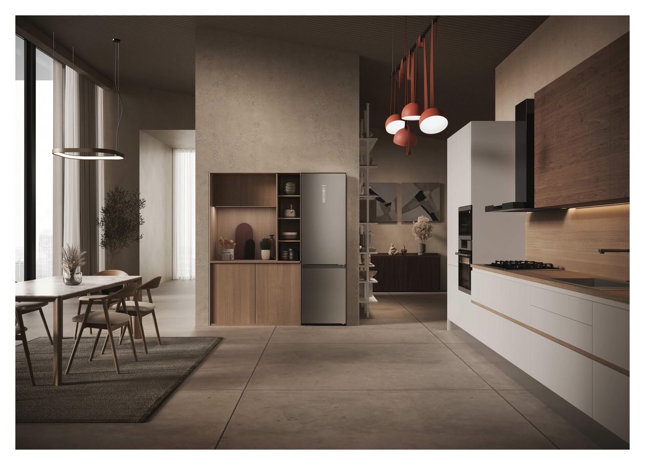 HDPW3620CNPK 289 l / 117 l Kühl-Gefrierkombi freistehend NoFrost 176 kWh Jahr  (Edelstahl) 