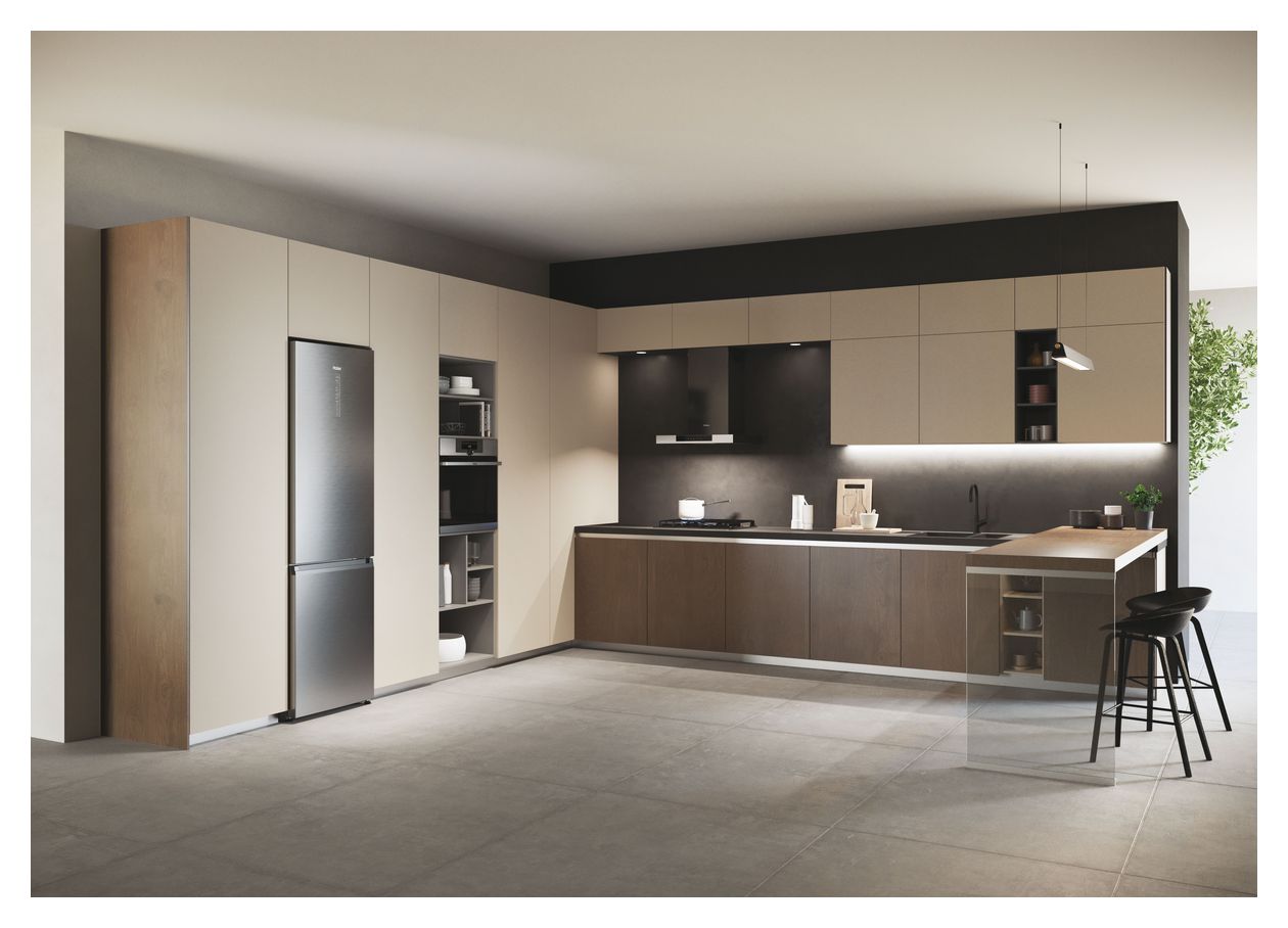 HDW5620CNPK 258 l / 119 l Kühl-Gefrierkombi freistehend NoFrost 169 kWh Jahr  (Silber) 