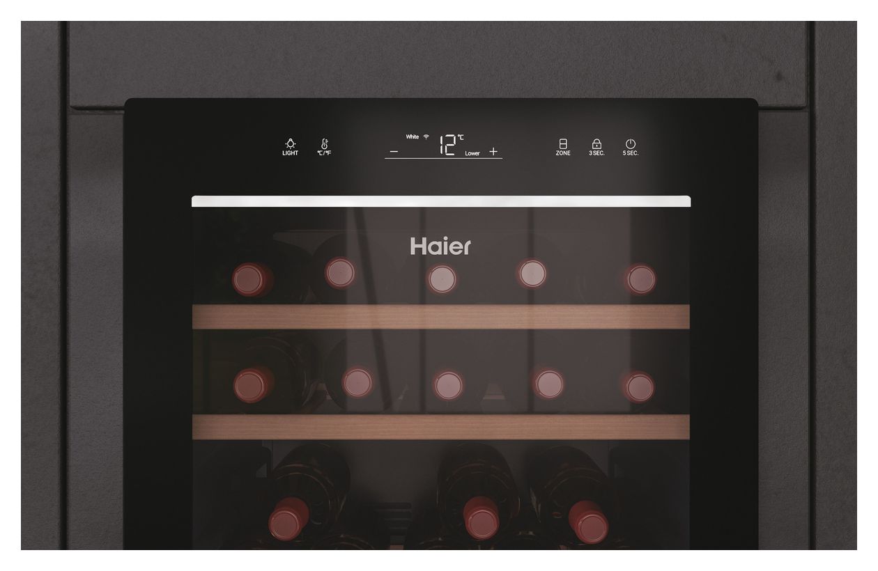 HWS77GDAU1 Weinkühler Freistehend EEK: G 2 Zonen 77 Flasche(n) 