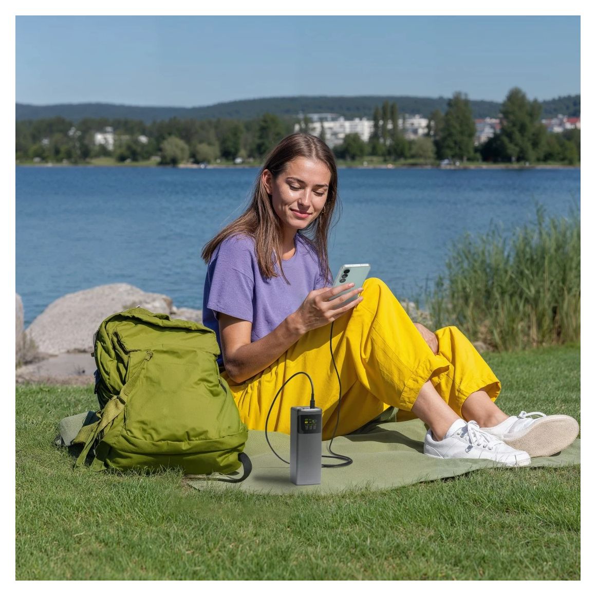 201741 Power Pack High Power 20000 mAh Powerbank USB Typ-C  (Grau) 