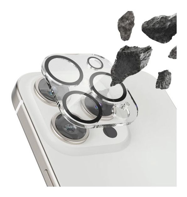 222742 Cam Protect Kameraobjektivschutz gehärtetes Glas 9H für  Apple iPhone 15 / 15 Plus Bruchfest, Schlagfest, Schlagfest, Kratzresistent, Splitterfrei, Schockresistent 