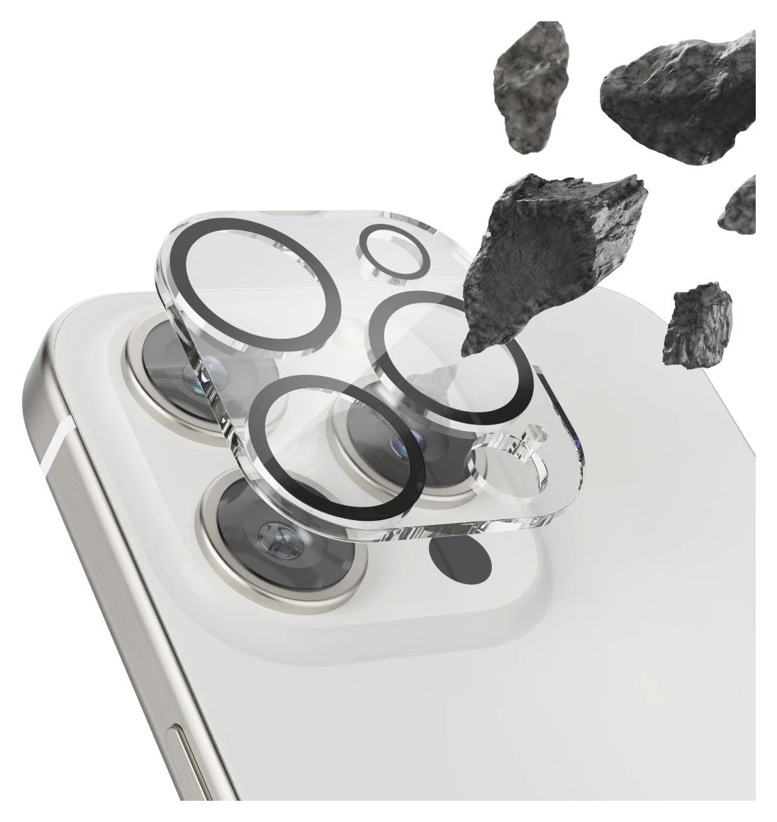 222793 Cam Protect Kameraobjektivschutz gehärtetes Glas 9H für  Apple iPhone 16 / 16 Plus Schlagfest, Schlagfest, Kratzresistent 