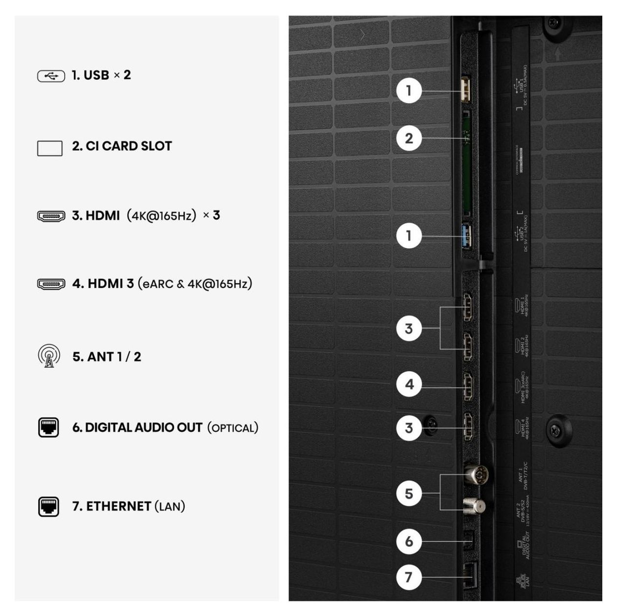 85U7DS PRO LED 2,16 m (85 Zoll) Fernseher 4K Ultra HD VESA 600 x 400 mm  (Schwarz, Grau) 