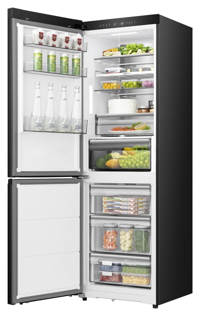 RB3K330SAFC 190 l / 115 l Kühl-Gefrierkombi freistehend NoFrost 165 kWh Jahr  (Schwarz) 