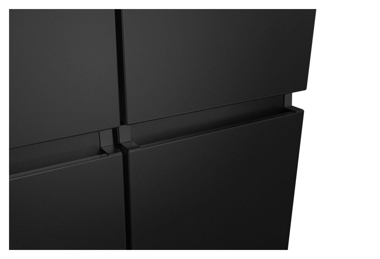 RQ758N4SAFE Side-by-Side Kühl-/ Gefrierkombination French Door 393 l / 95 l 320 kWh NoFrost 1785 mm x 912 mm  (Schwarz) 